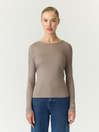 YASPALOMA TOP taupe