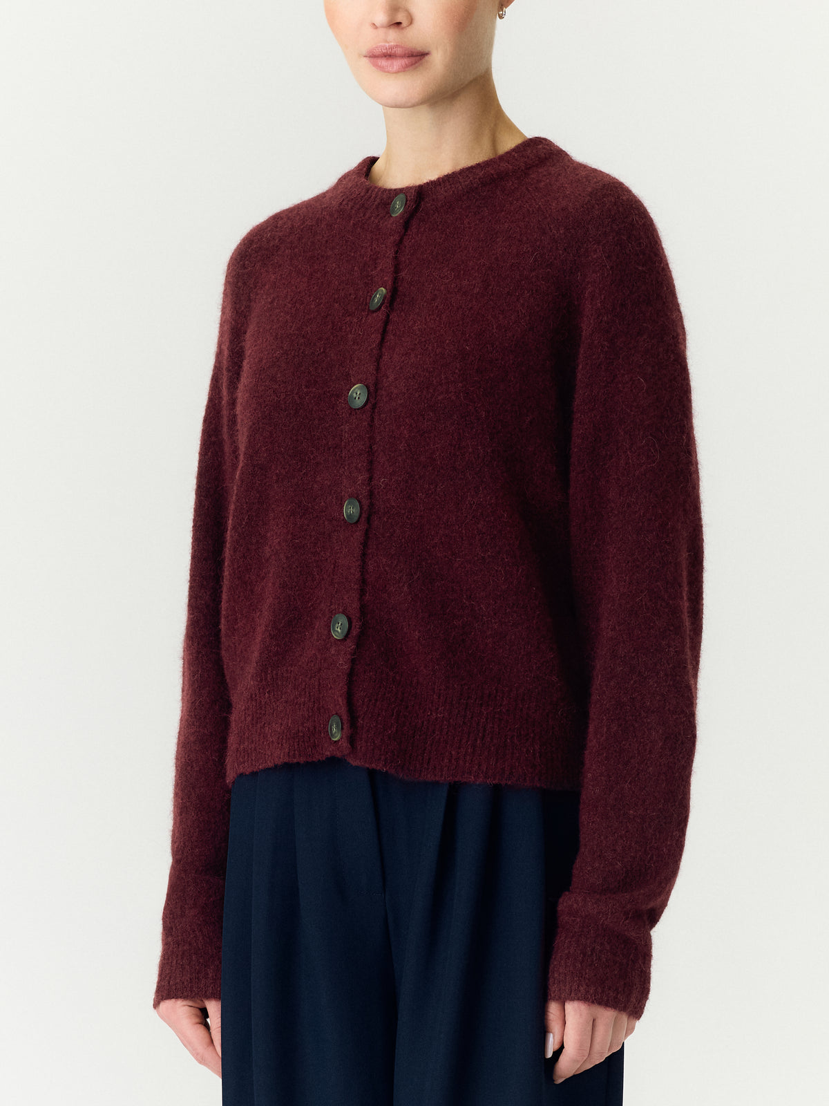 YASJOHI CARDIGAN rood