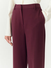 YASLIKKA HW WIDE PANTS bordeaux