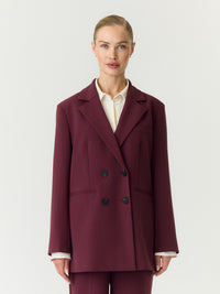 YASLIKKA OVERSIZED BLAZER bordeaux