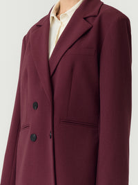 YASLIKKA OVERSIZED BLAZER bordeaux