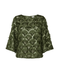 YASPAZILLA 3/4 TOP olijf
