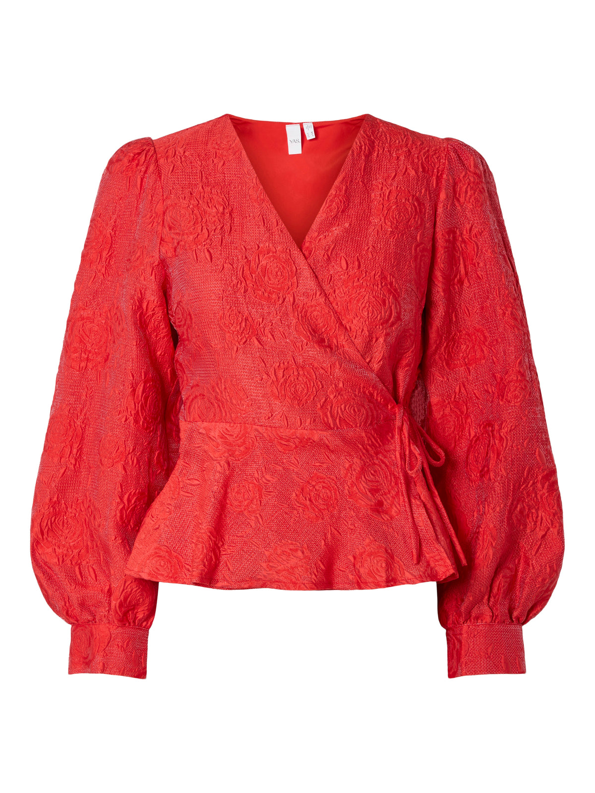 YASJORIN  WRAP TOP rood