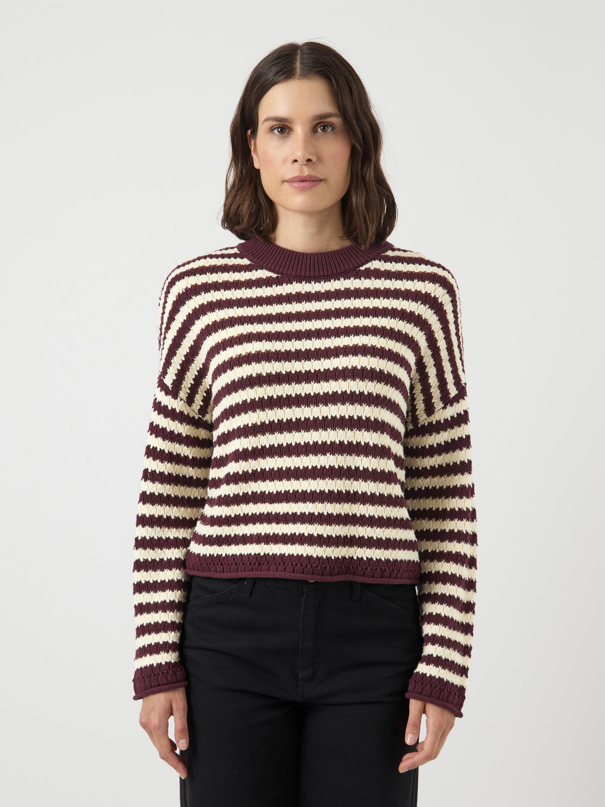 YASPORTA KNIT PULLOVER bordeaux