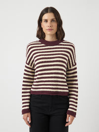 YASPORTA KNIT PULLOVER bordeaux