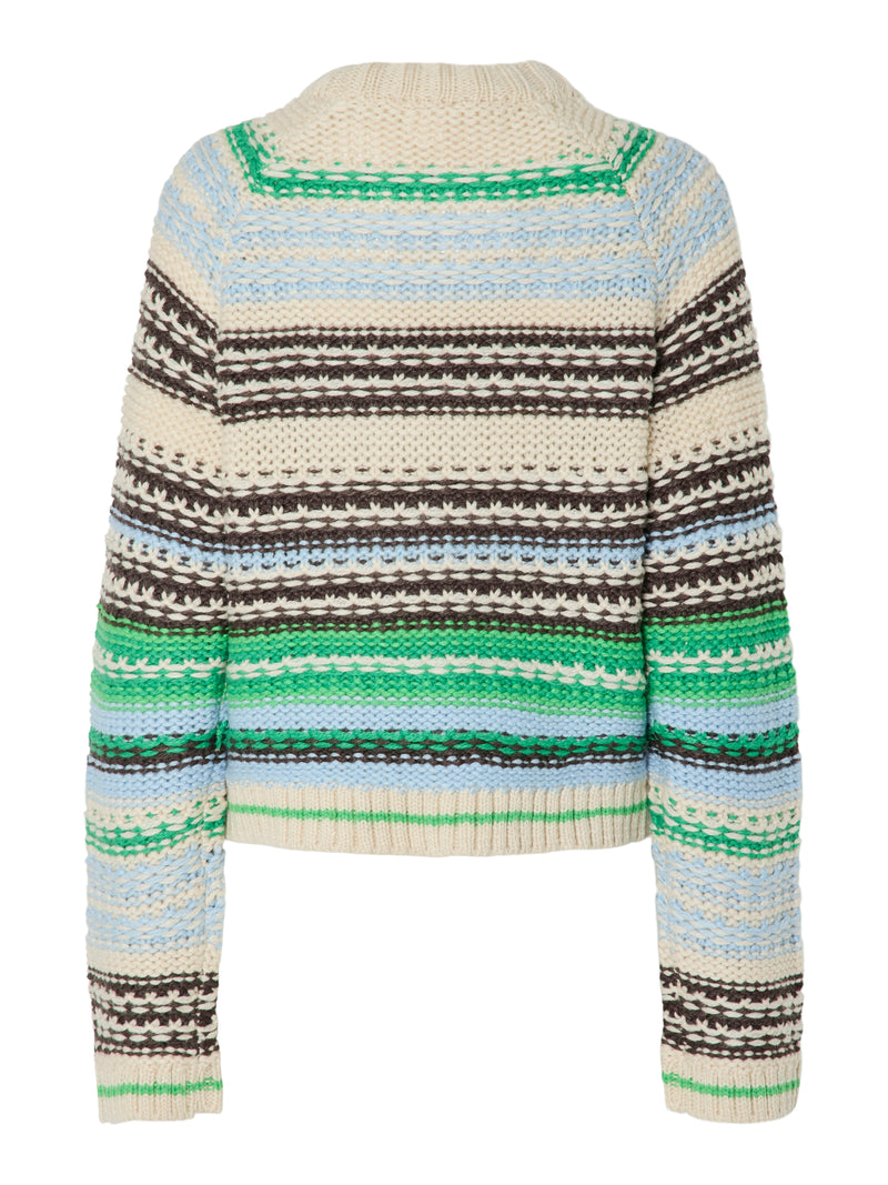 YASBIBI PULL blauw/groen