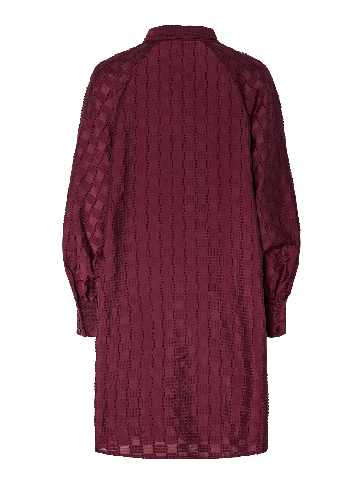YASJULINA LS DRESS bordeaux