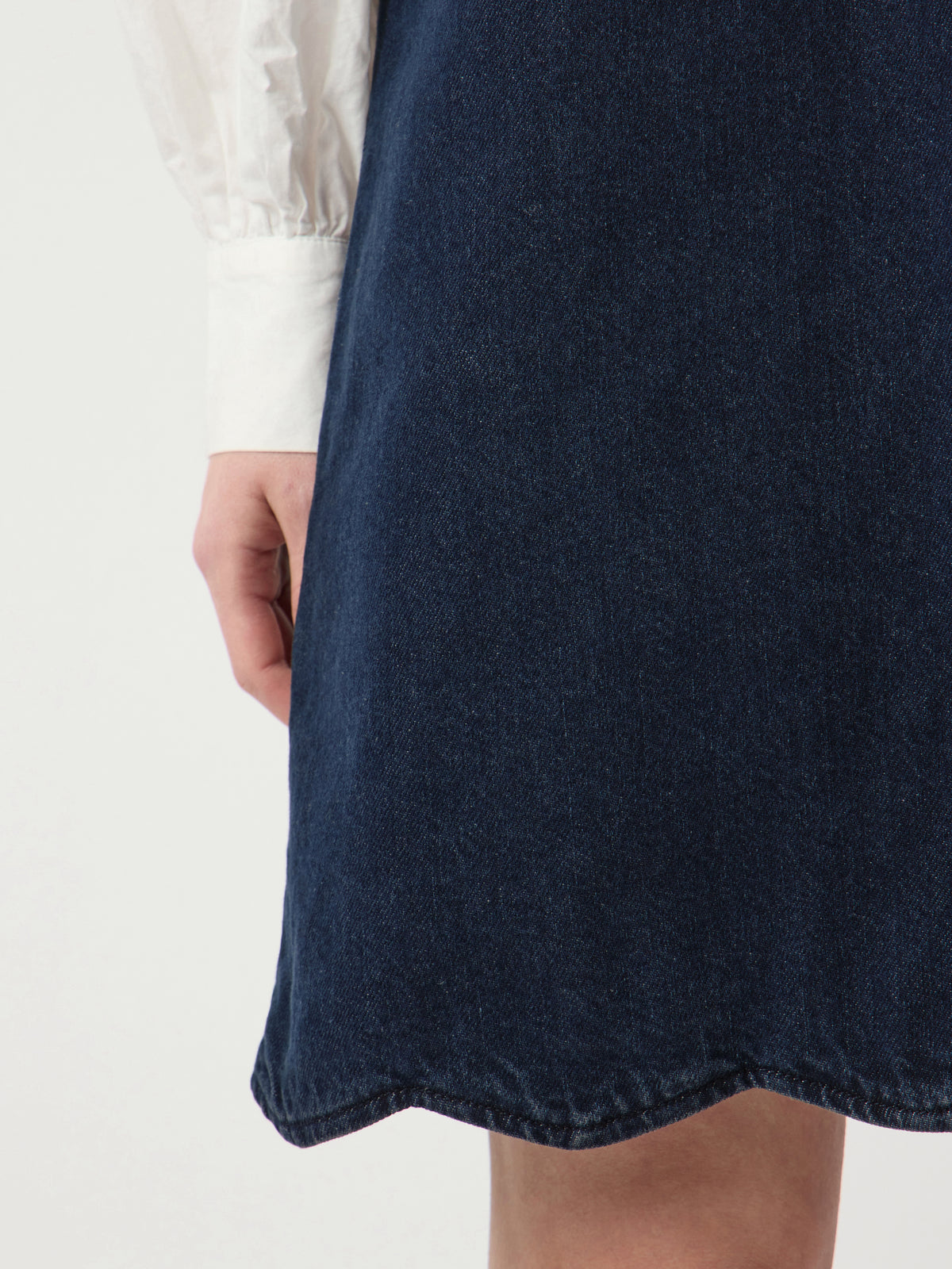 YASSCALLOP DRESS blauw