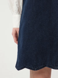YASSCALLOP DRESS blauw