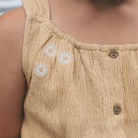 YW WAVY BUTTON TOP kaki