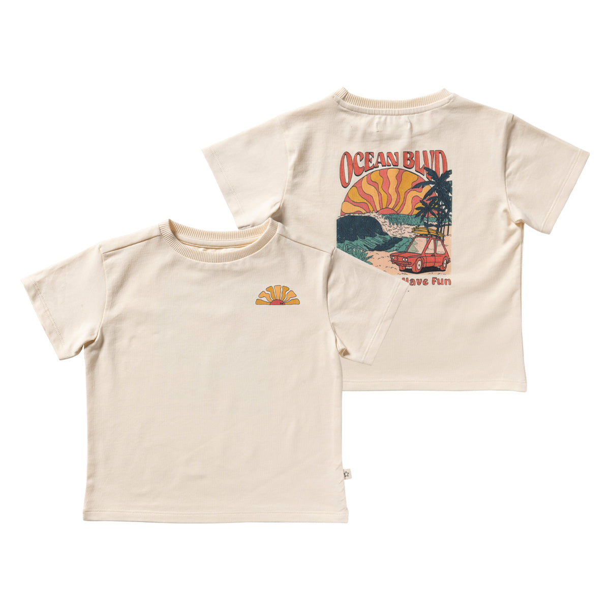 YWOcean BLVD | Oversized Tee ecru