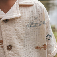 YWShark Fish | Loose Shirt ecru
