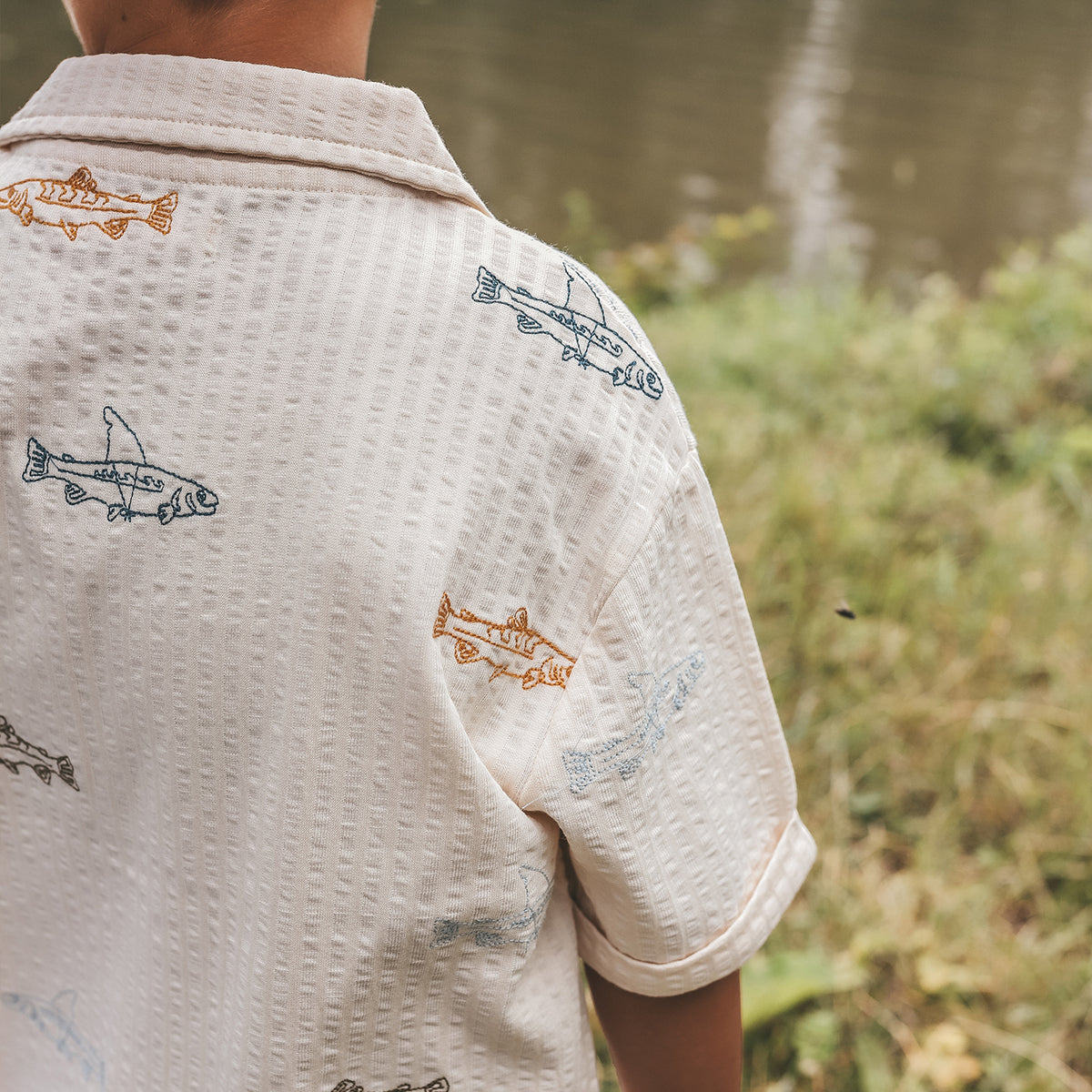 YWShark Fish | Loose Shirt ecru