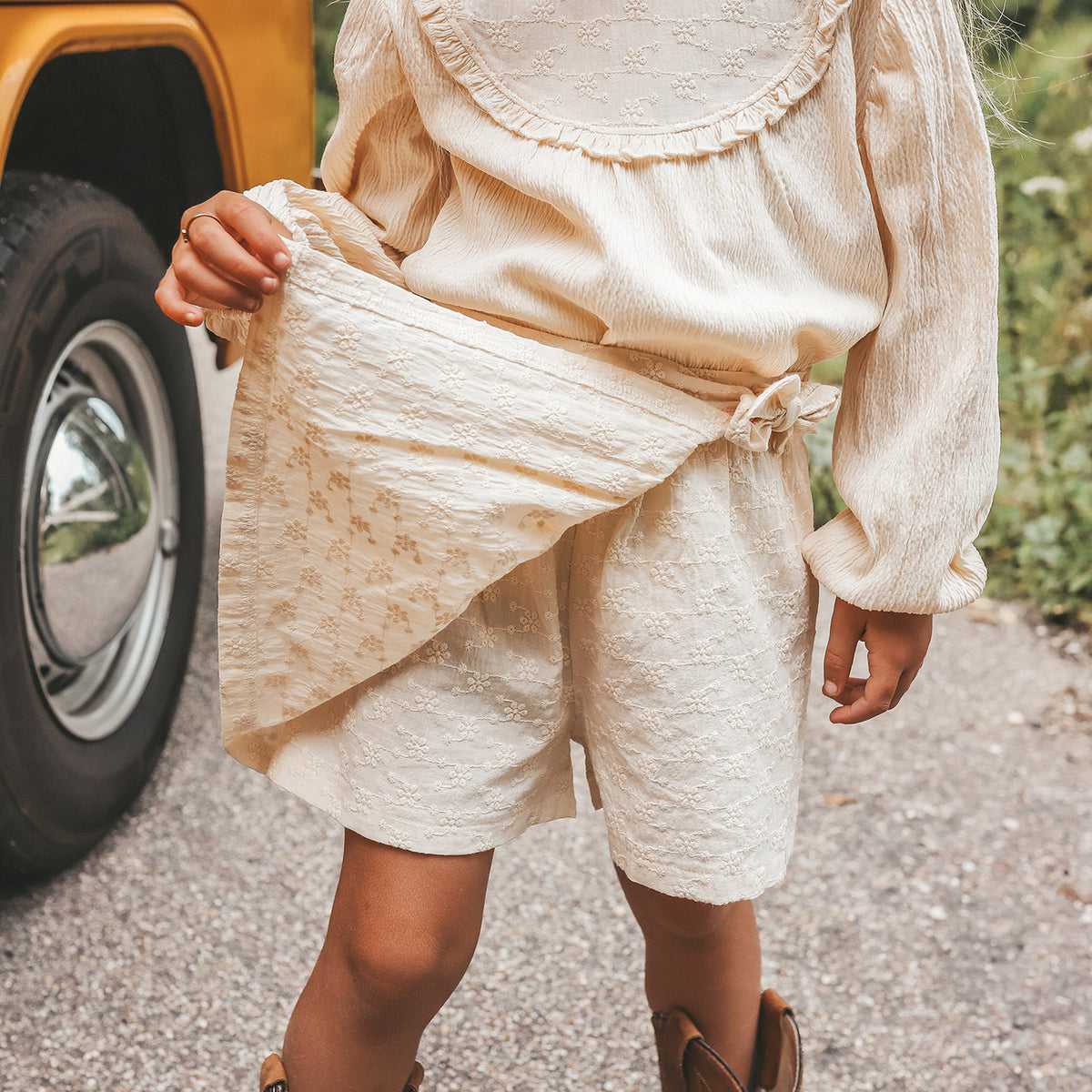 YWBroderie | Wrap Skort ecru