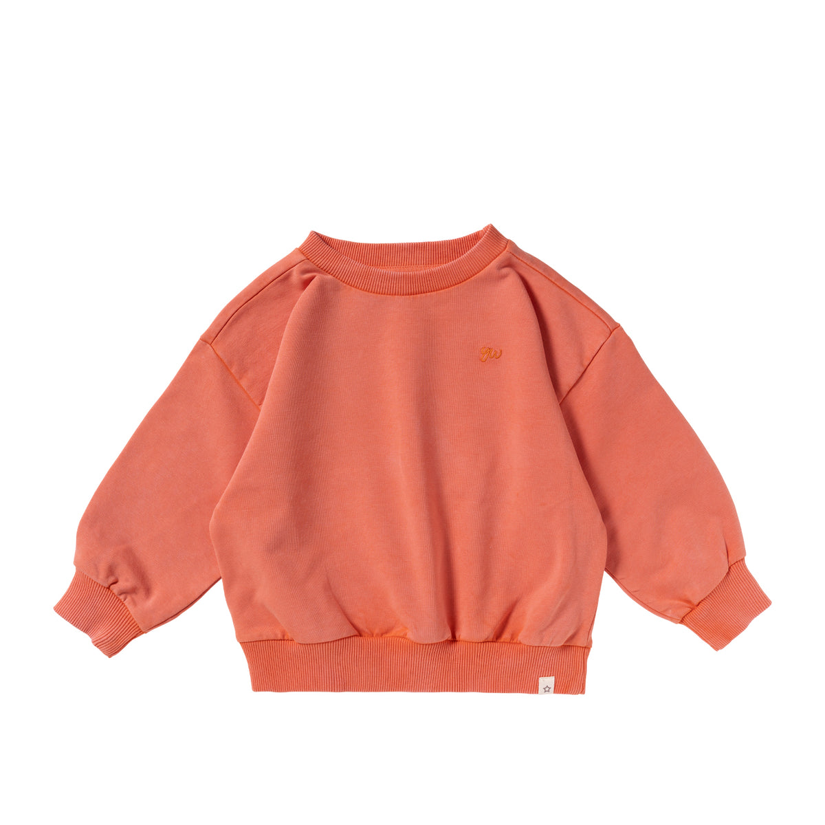 YW GARMENT DYE WIDE SWEATER oranje