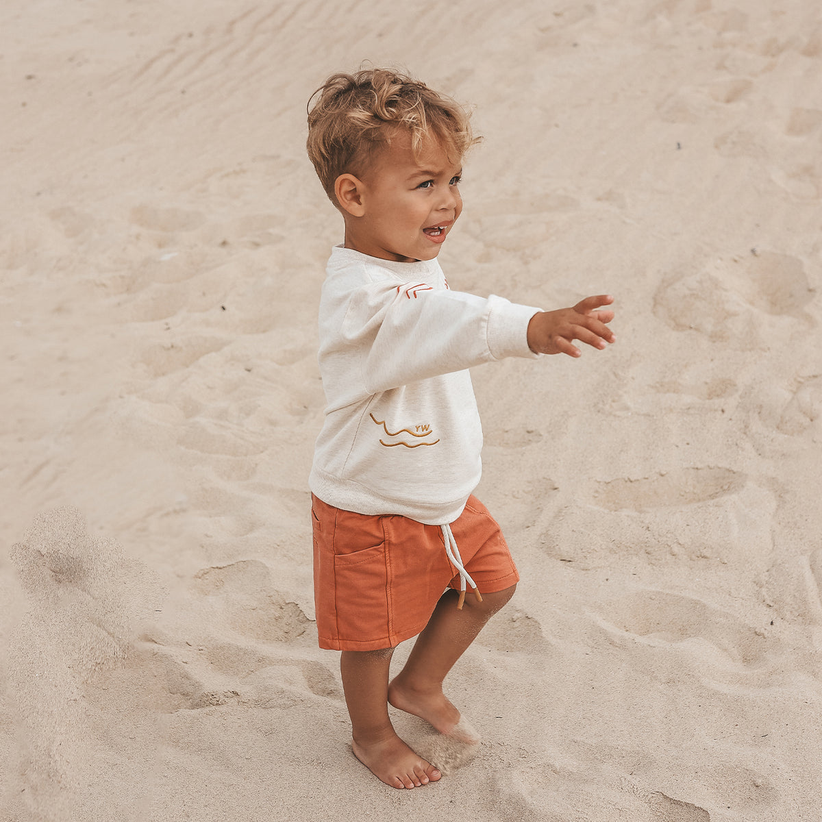 YW GARMENT DYE RELAXED SHORTS oranje