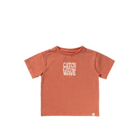 YW GARMENT DYE WIDE TEE oranje