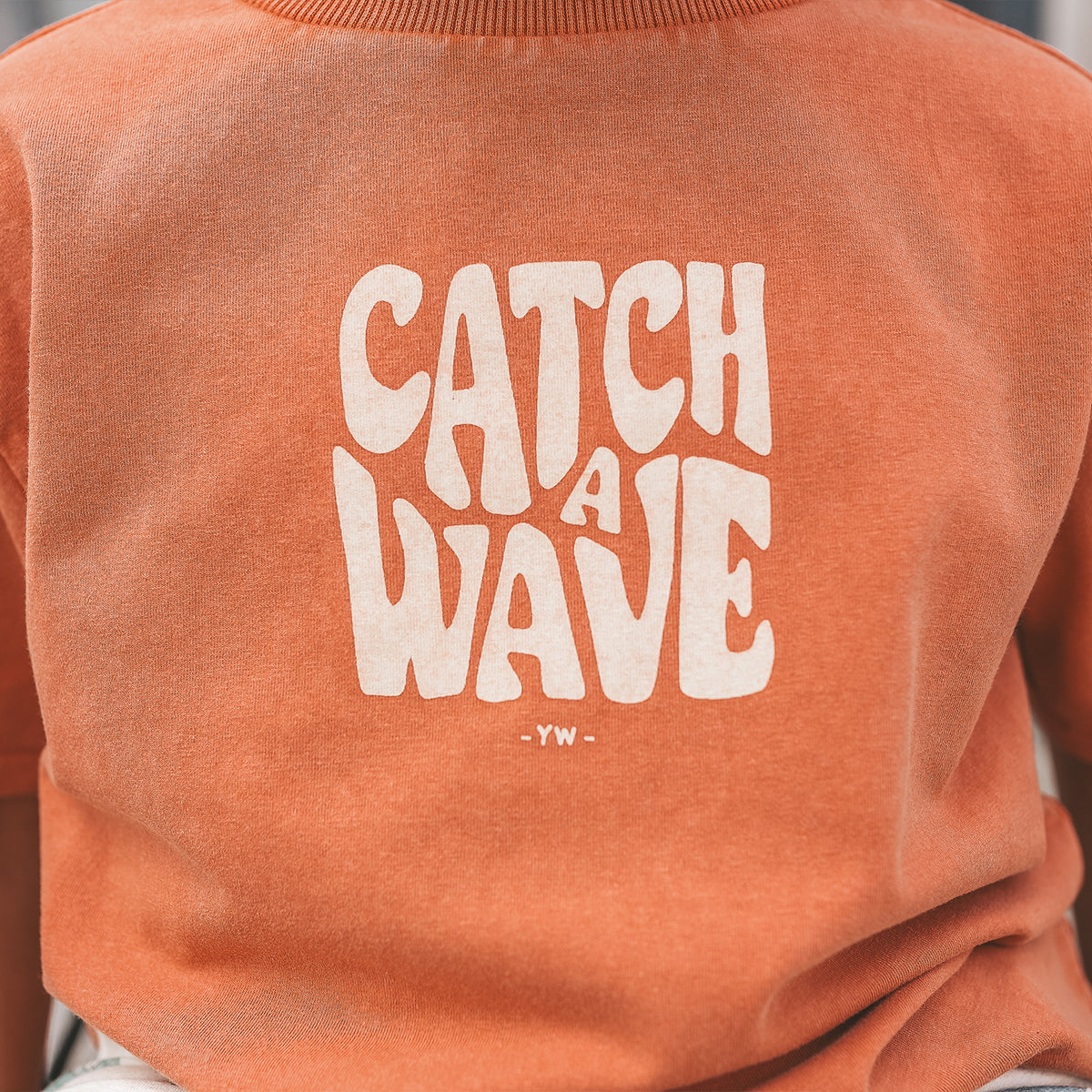 YW GARMENT DYE WIDE TEE oranje