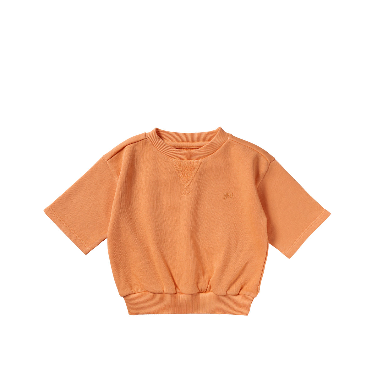YWFrench Knit | Shortsleeve Sweater oranje