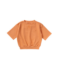 YWFrench Knit | Shortsleeve Sweater oranje
