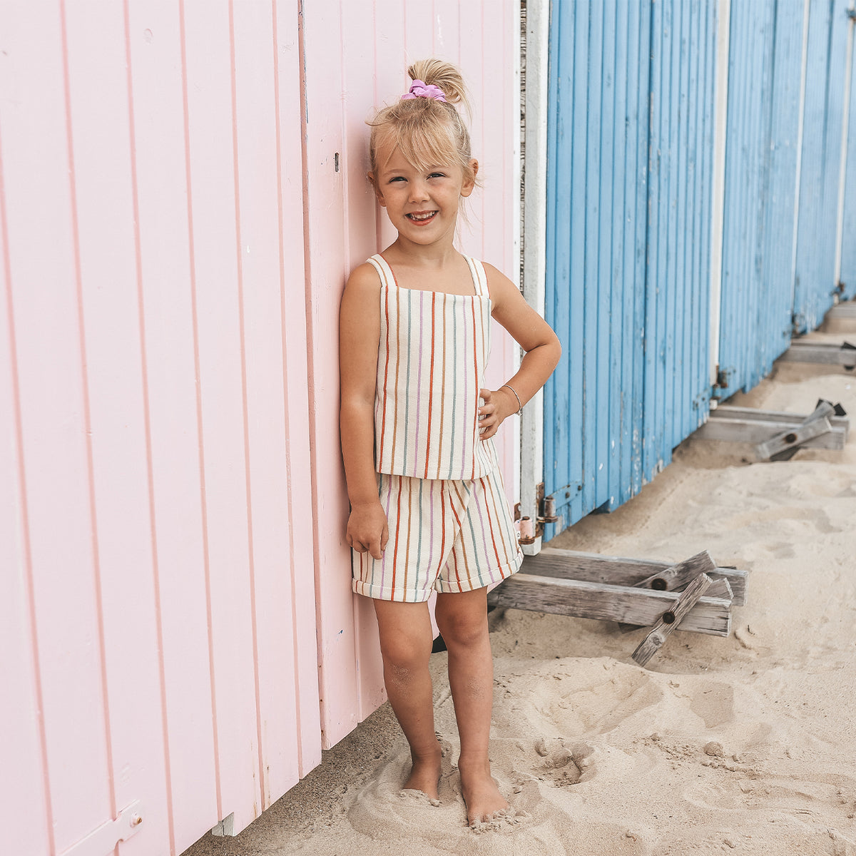 SUNSET STRIPE TOP streepje