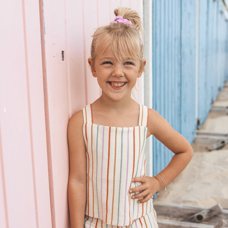 SUNSET STRIPE TOP streepje