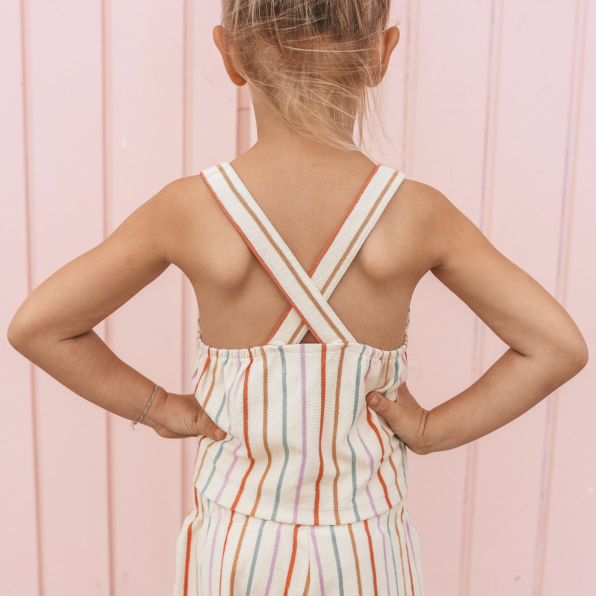 SUNSET STRIPE TOP streepje