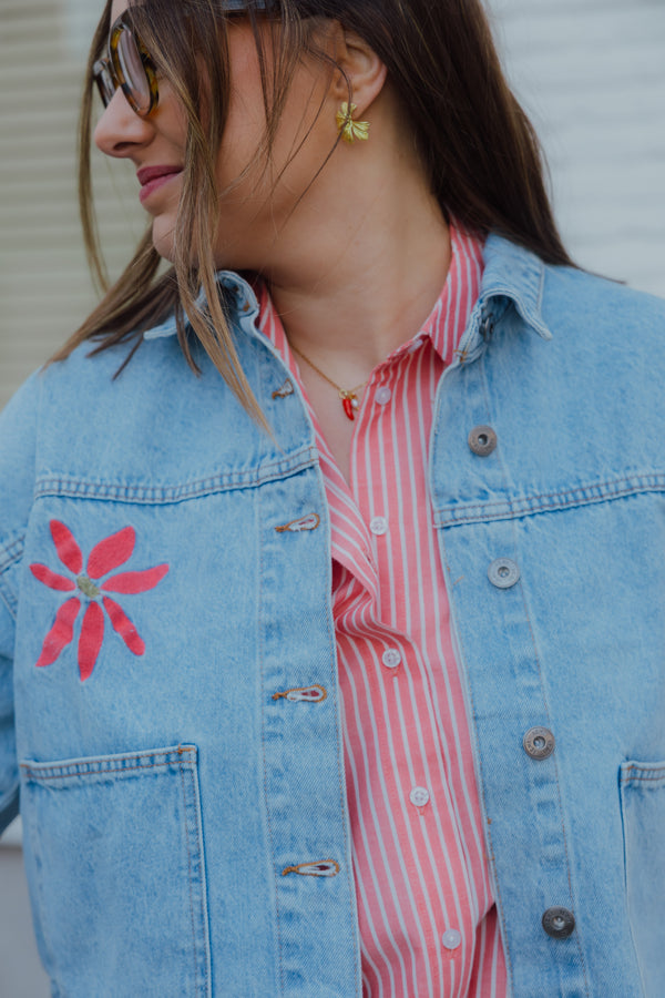 IHBAUVE JACKET jeans/bloem