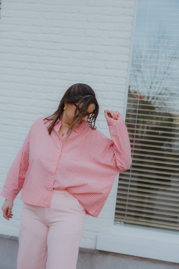 IHGILEY SHIRT roze streep