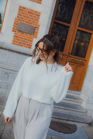 YASGESANA SHORT PULLOVER wit