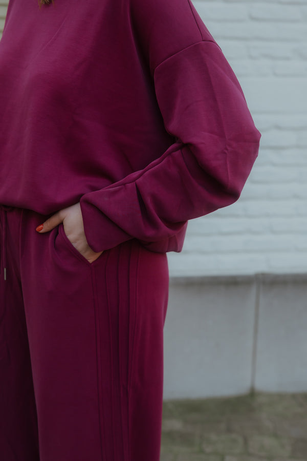 YASCOZE SWEATPANT bordeaux