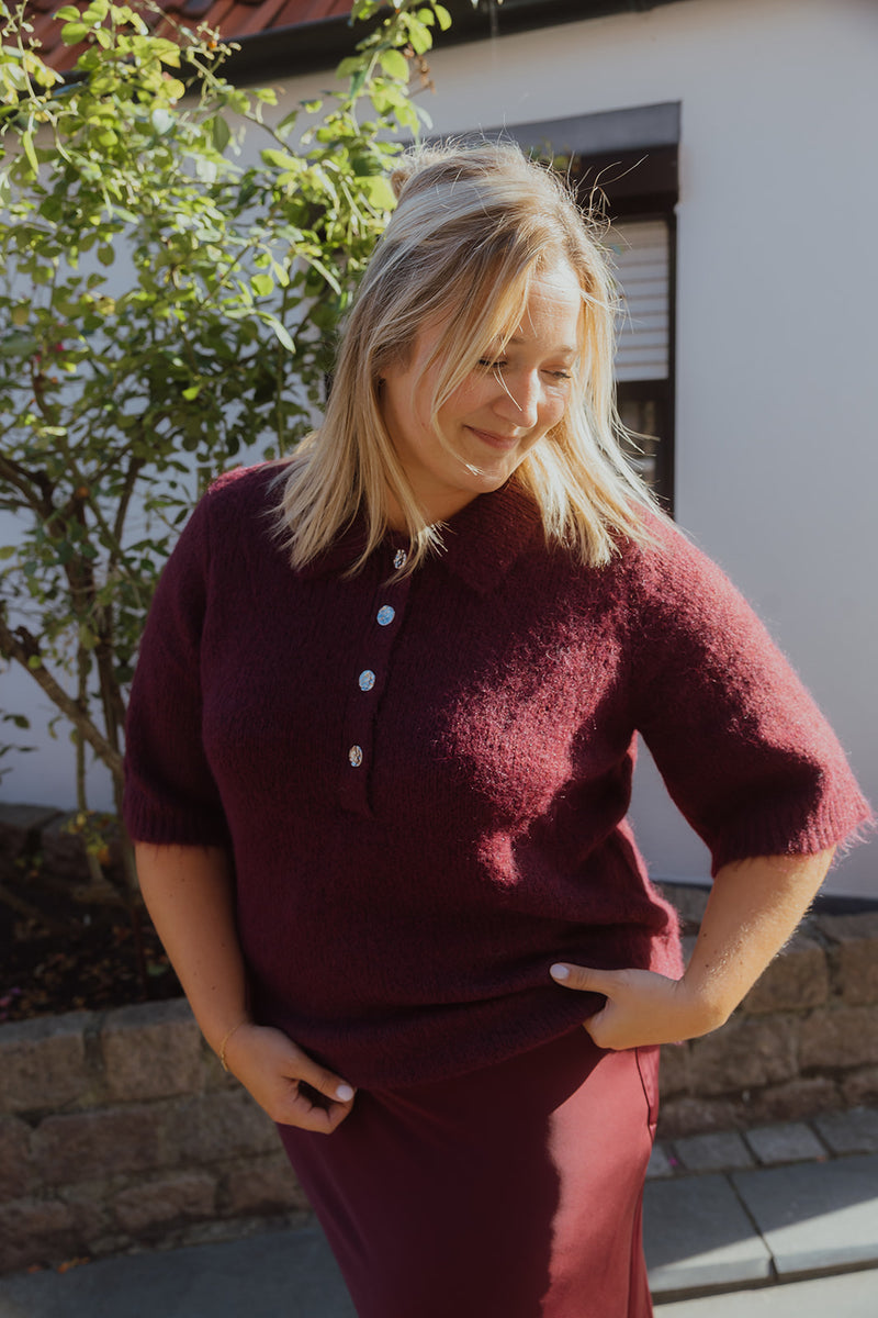 KCEMILIA PULL bordeaux