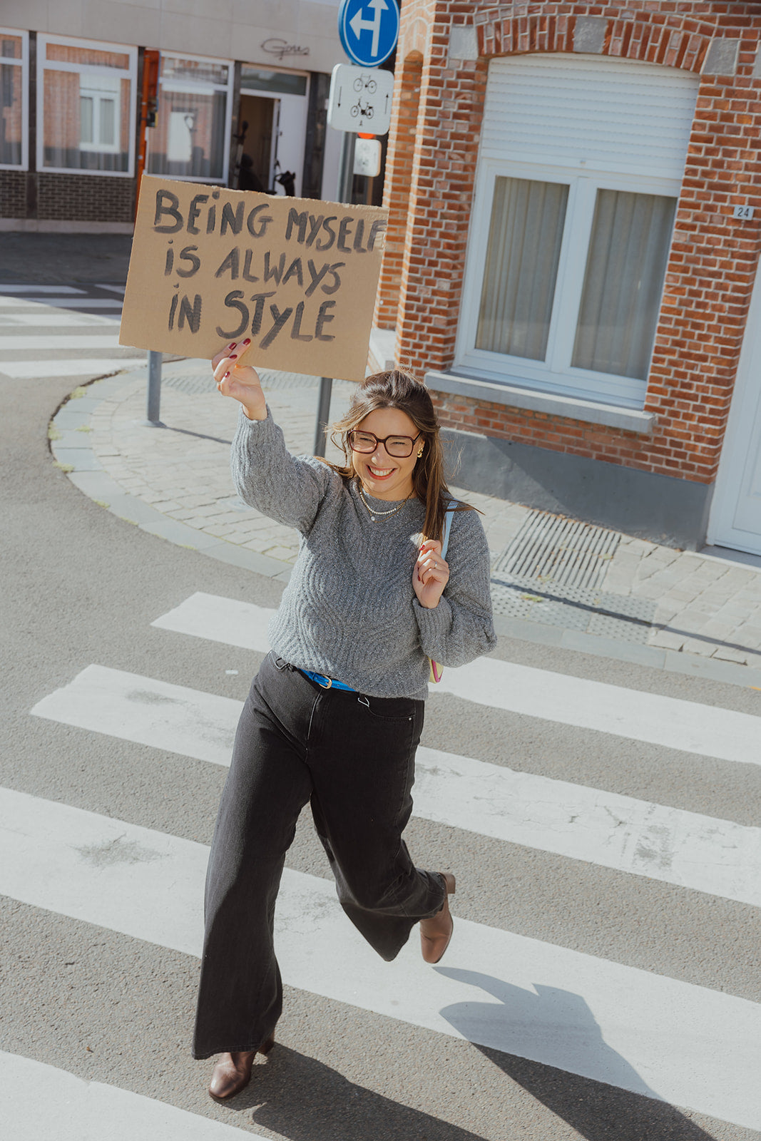 OBJMOJI ZARAFINE WIDE JEANS zwart
