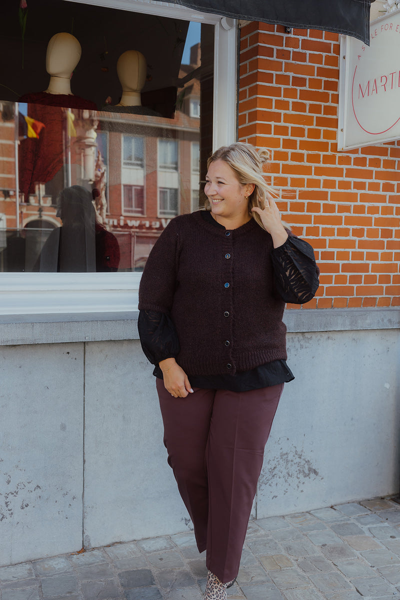 KCEMILIA CARDIGAN fudge