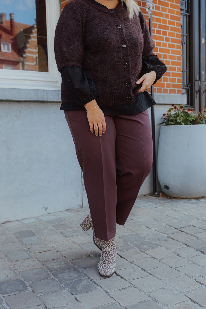 KCSAKIRA CROPPED PANTS fudge
