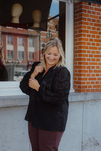 KCVIANNA BLOUSE zwart