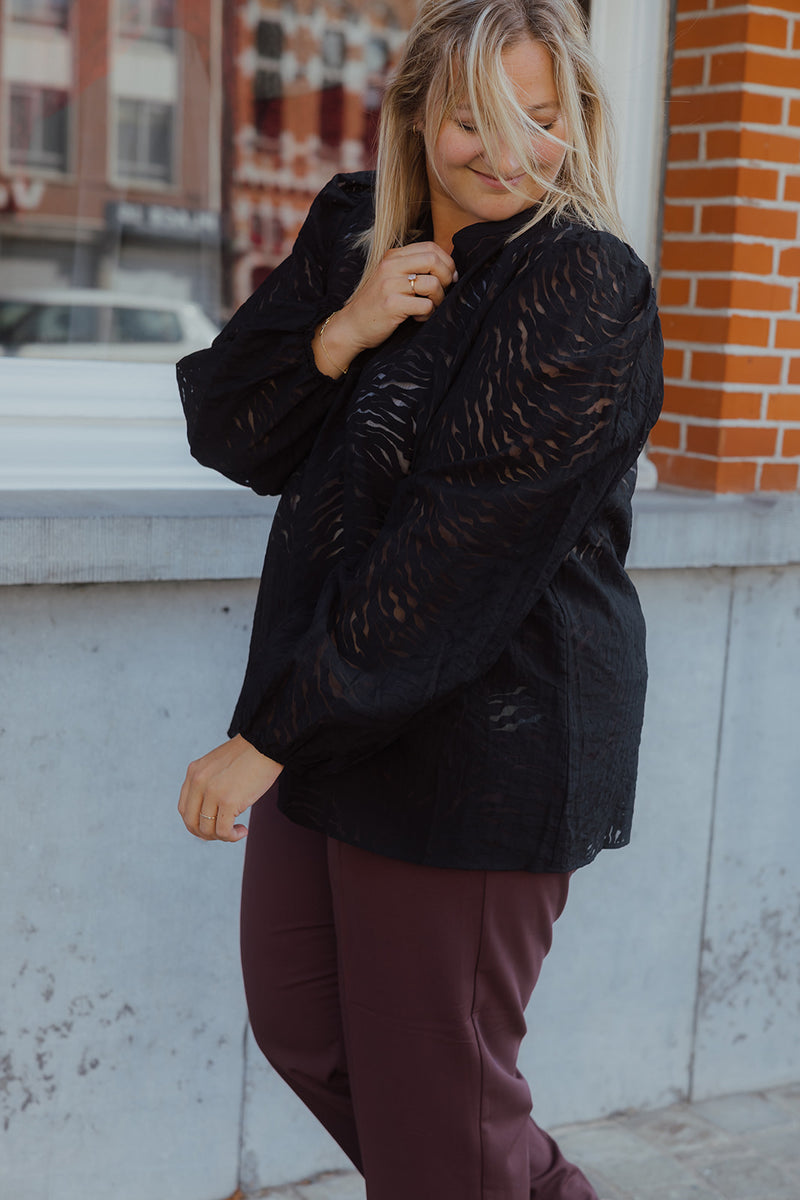 KCVIANNA BLOUSE zwart