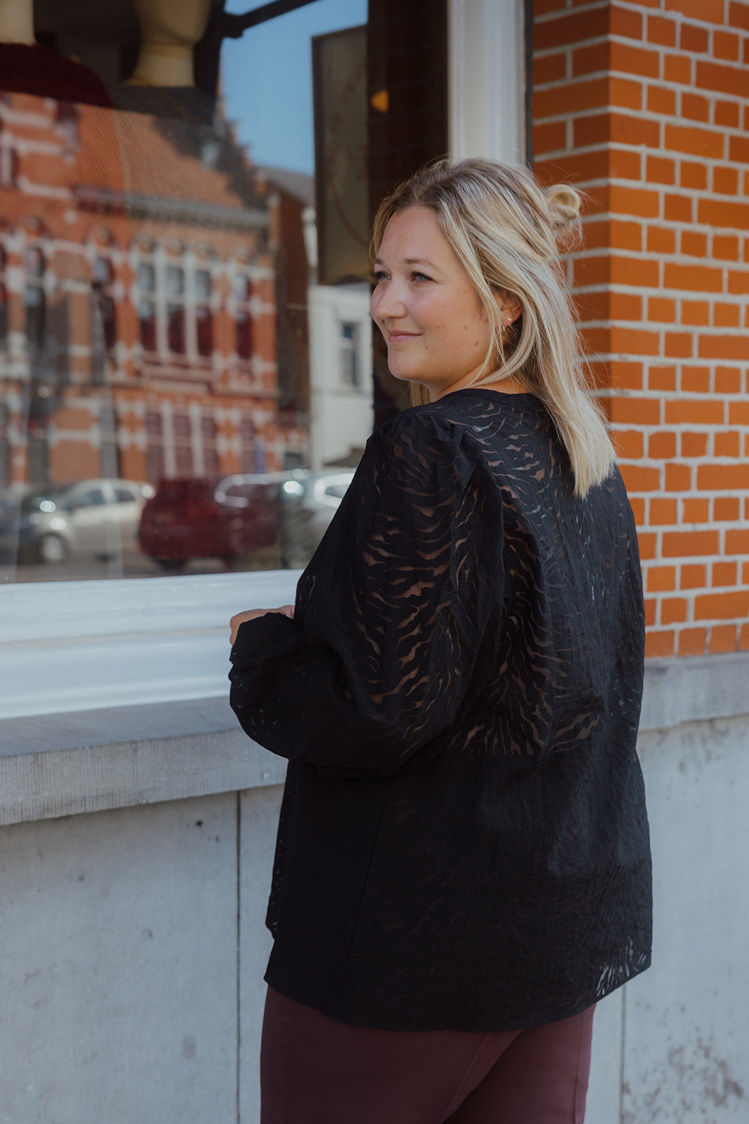 KCVIANNA BLOUSE zwart