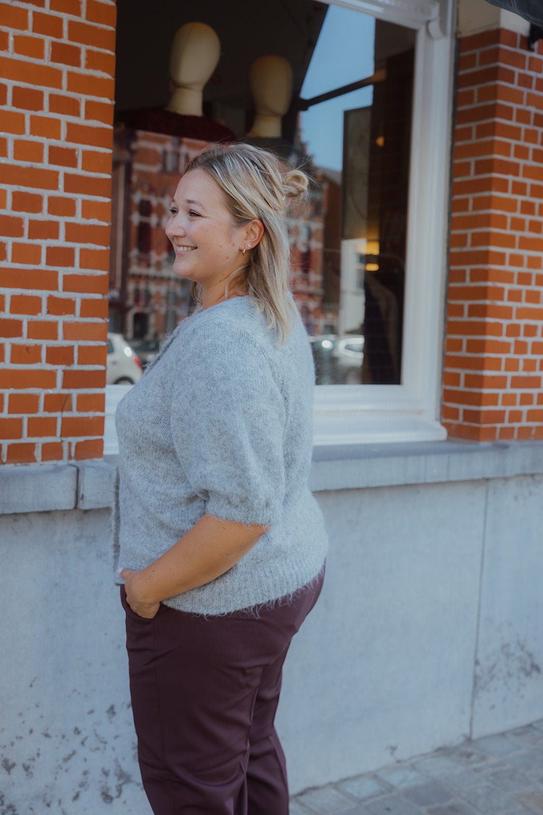 KCEMILIA CARDIGAN grijs