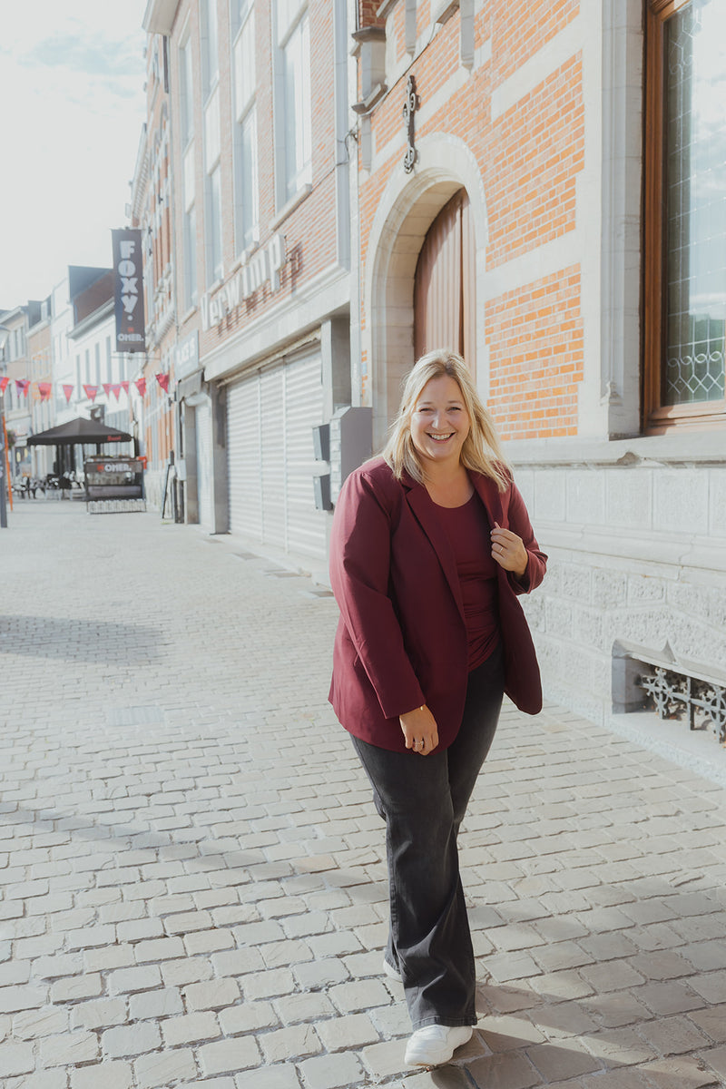 KCFLORA FLARED JEANS donker grijs