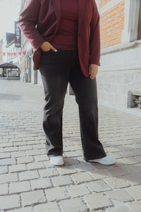 KCFLORA FLARED JEANS donker grijs