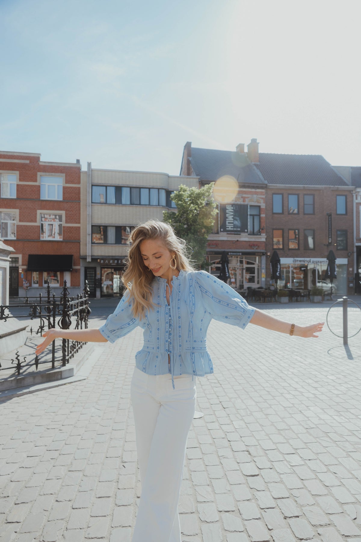 YASCINA TOP blauw