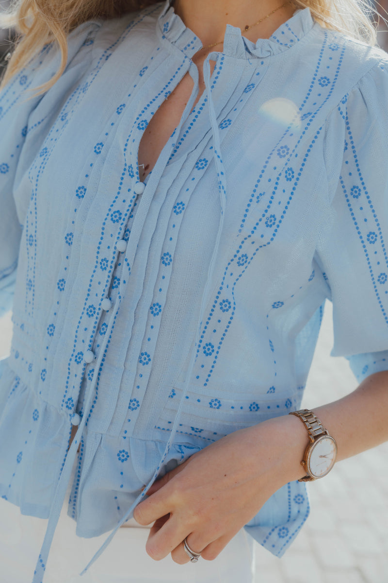 YASCINA TOP blauw