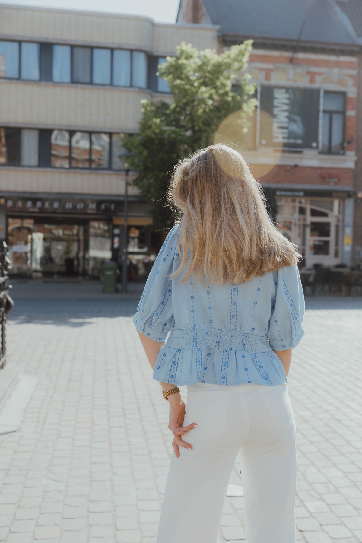 YASCINA TOP blauw