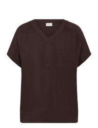 KCMILLA WING BLOUSE fudge