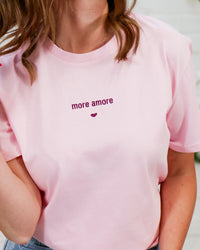 ELLE&RAPHA MORE AMORE SHIRT roze