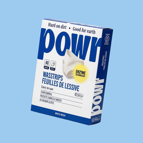 POWR WASSTRIPS witte was