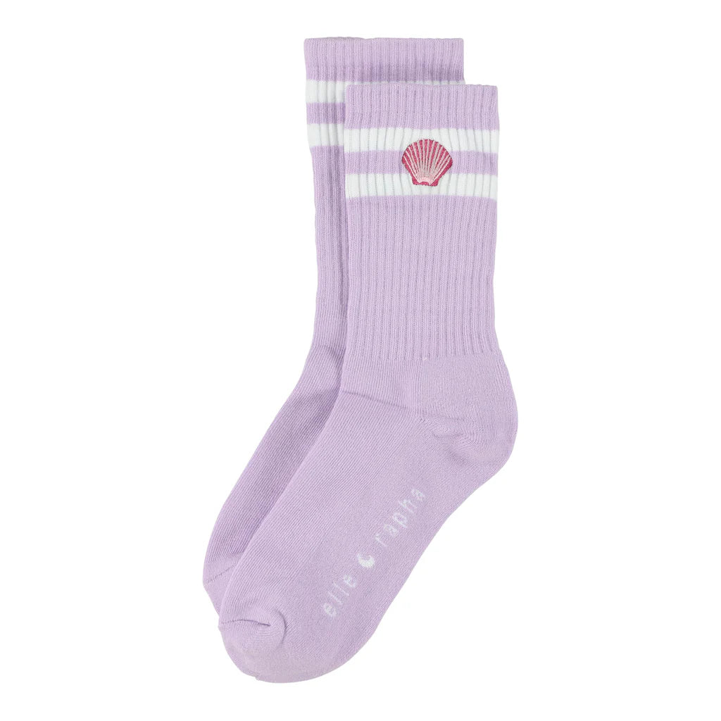 ELLE&RAPHA SOCK seashell lilac